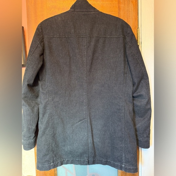 John Barritt Black Tweed Lined Mens Car Coat - Picture 11 of 12